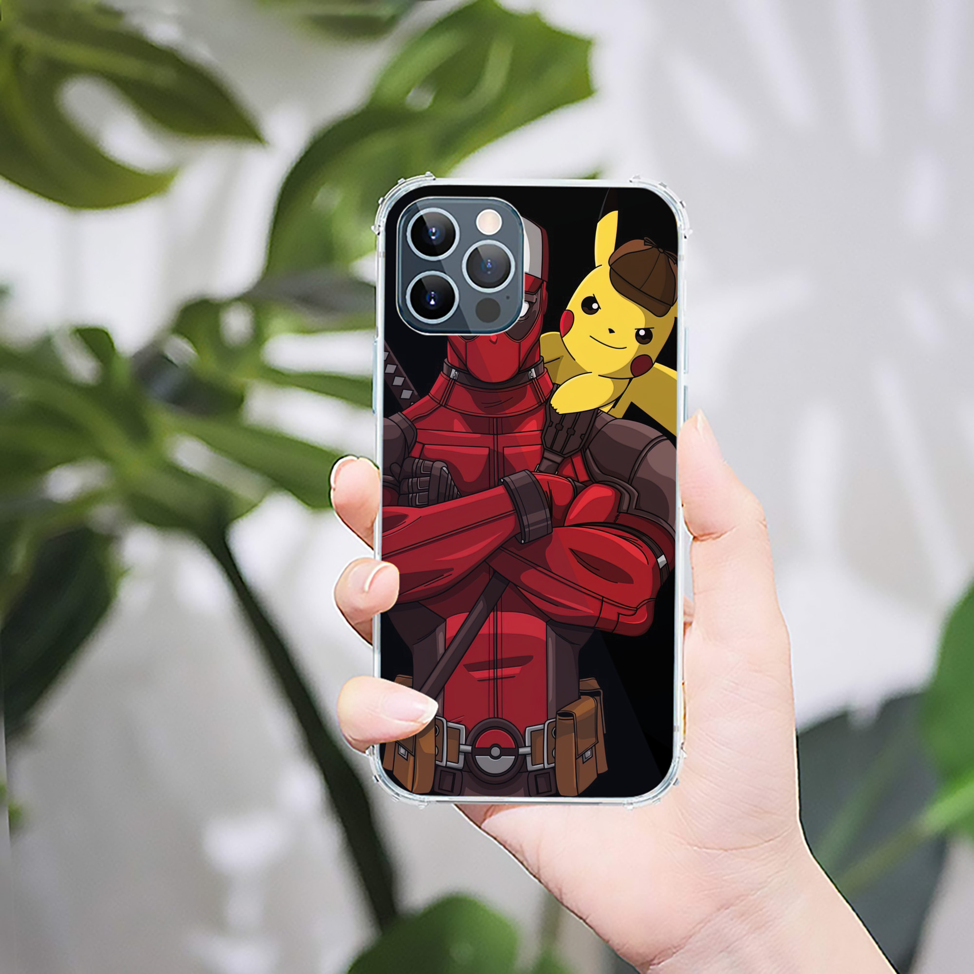 （画像用） Deadpool デッドプール 【iPhone 12シリーズ対応】透明スマホケース（クリアソフトケース）